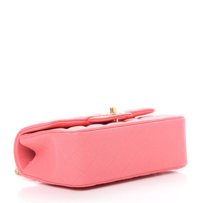 Chanel Caviar Quilted Mini Top Handle Rectangular Flap Pink 4 of 12