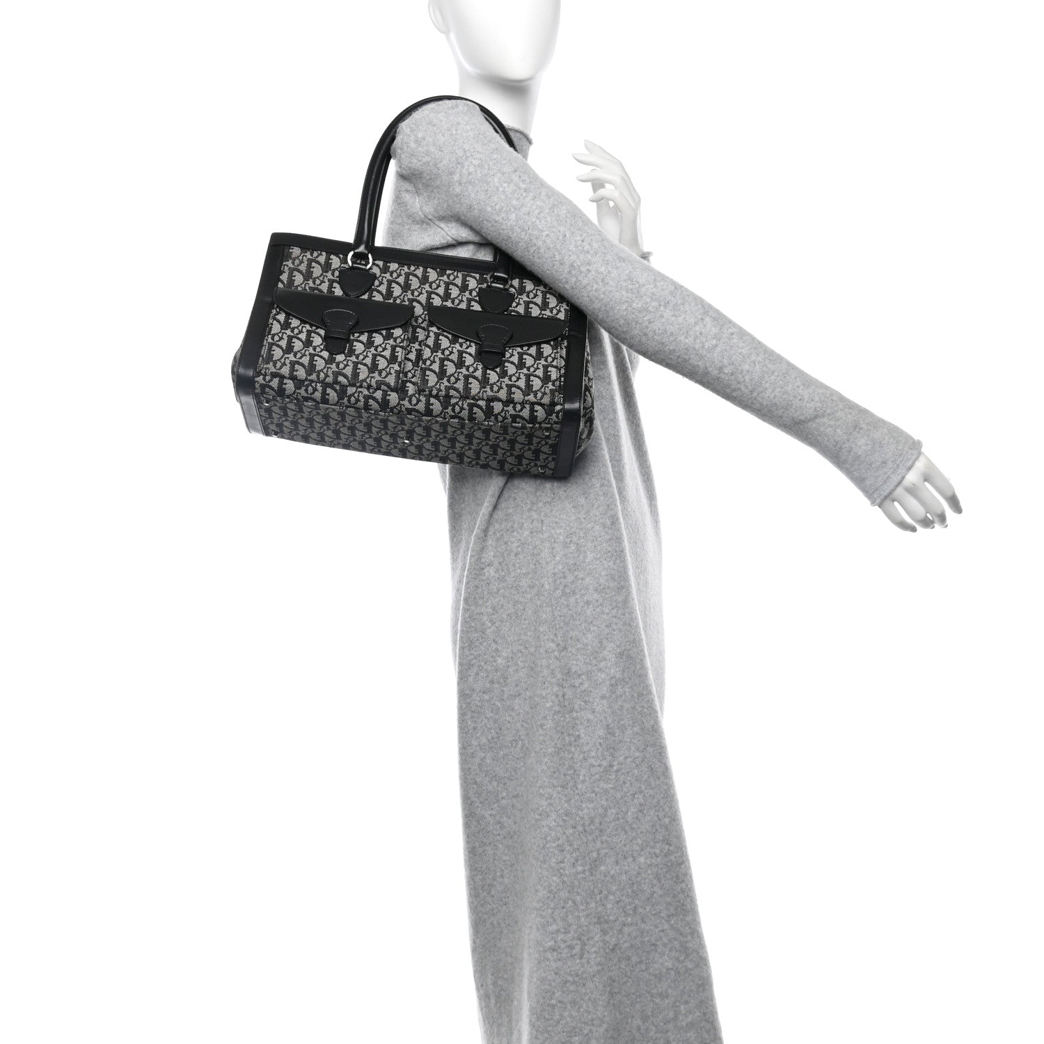 Christian Dior Monogram Tote Black 2 of 12