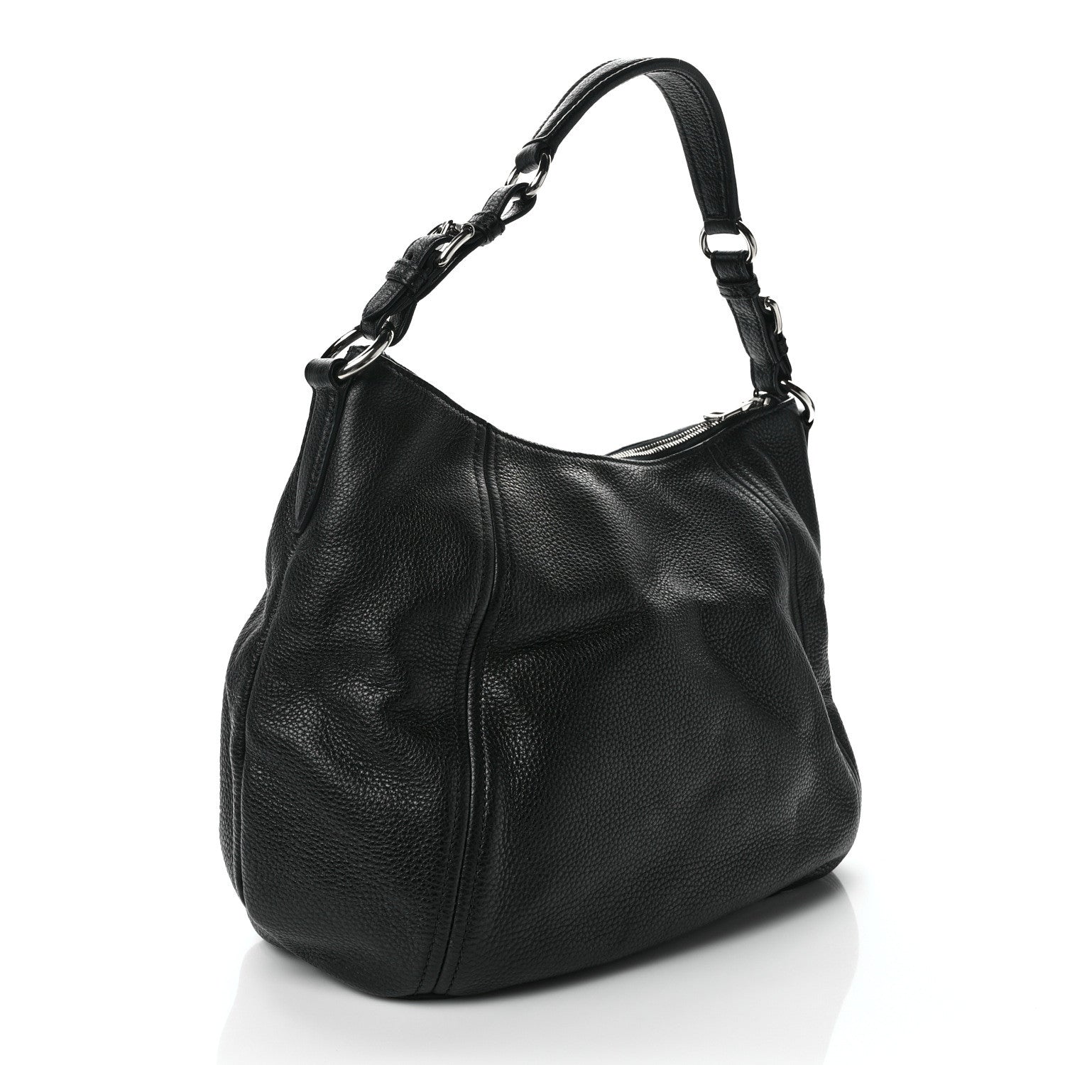 Prada Vitello Phenix Hobo Black 3 of 12