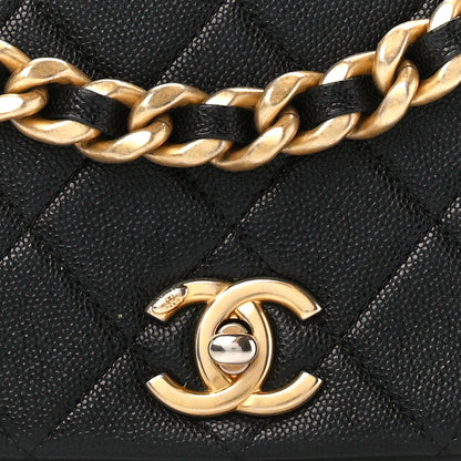 Chanel Caviar Quilted Small Fashion Therapy Flap Bag Black 9 of 11