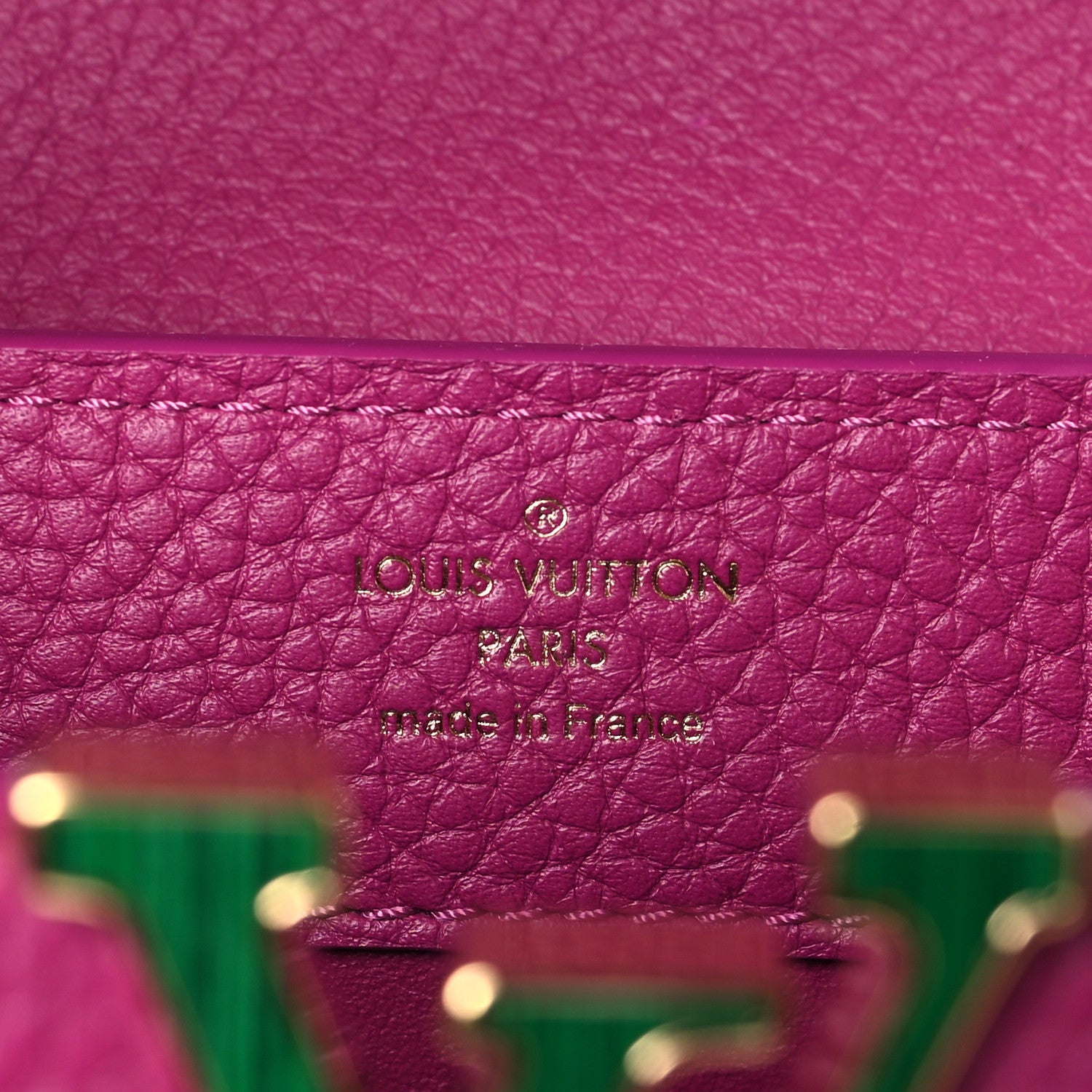 Louis Vuitton Taurillon Mini Capucines Purple 6 of 9