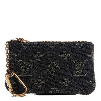 Louis Vuitton Denim Neo Key Pouch Black 1 of 7