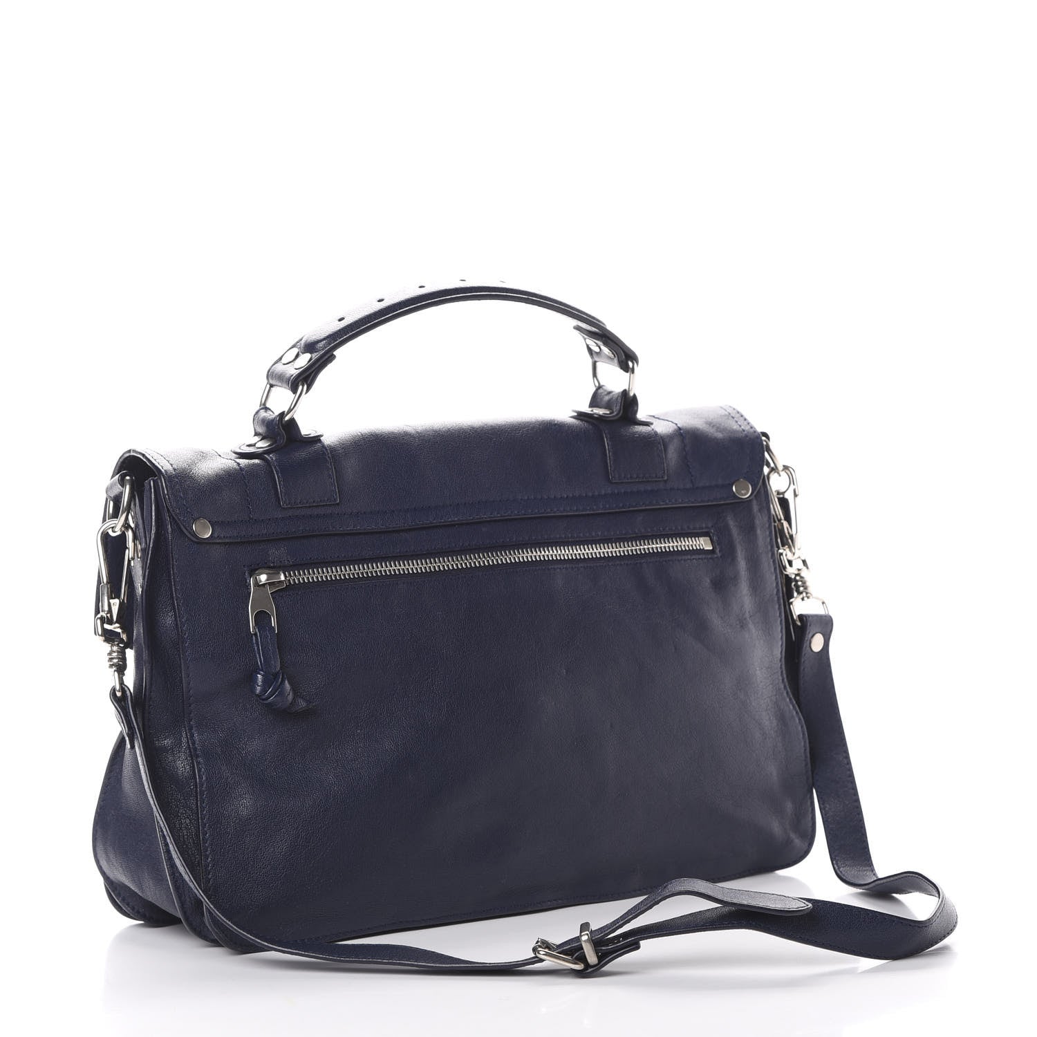 Proenza Schouler Lambskin Medium PS1 Satchel Midnight 2 of 14