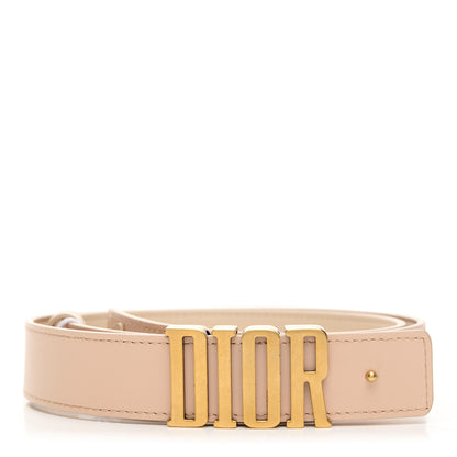 Christian Dior Calfskin D Fence Belt 85 34 Beige 1 of 6