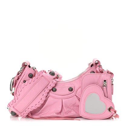 Balenciaga Agneau Arena Le Cagole Shoulder Bag XS Candy Pink 1 of 13
