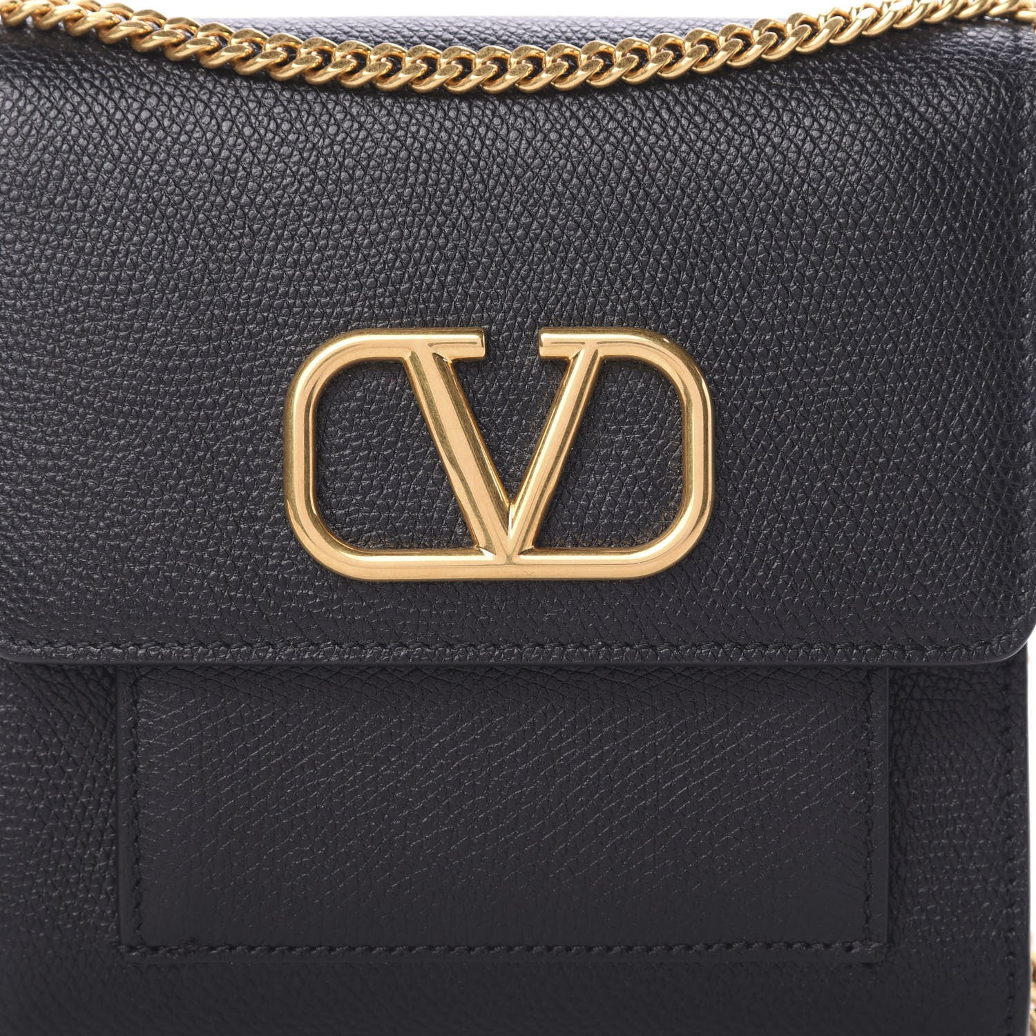 Valentino Garavani Calfskin VLogo Crossbody Bag Black 6 of 9