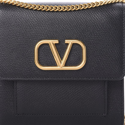 Valentino Garavani Calfskin VLogo Crossbody Bag Black 6 of 9