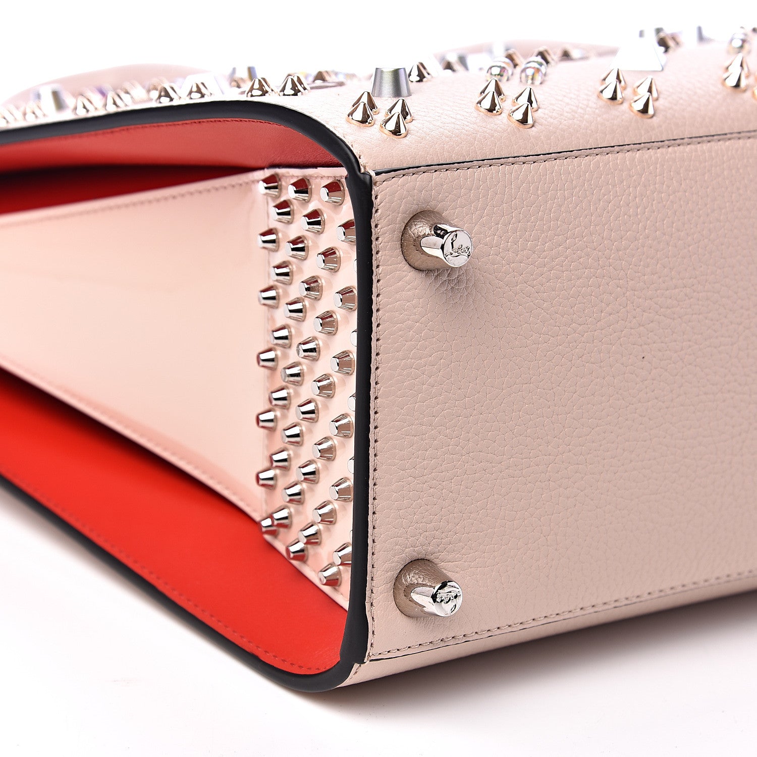 Christian Louboutin Calfskin Spikes Loubinthesky Medium Paloma Ballerina 6 of 9