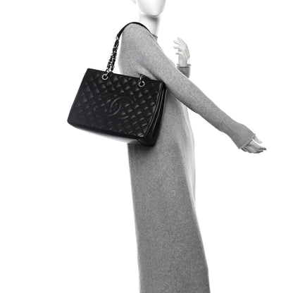 Chanel Caviar Quilted Grand Shopping Tote GST Black 2 of 11