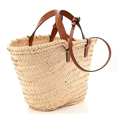Celine Raffia Calfskin Triomphe Teen Panier Tan 3 of 9
