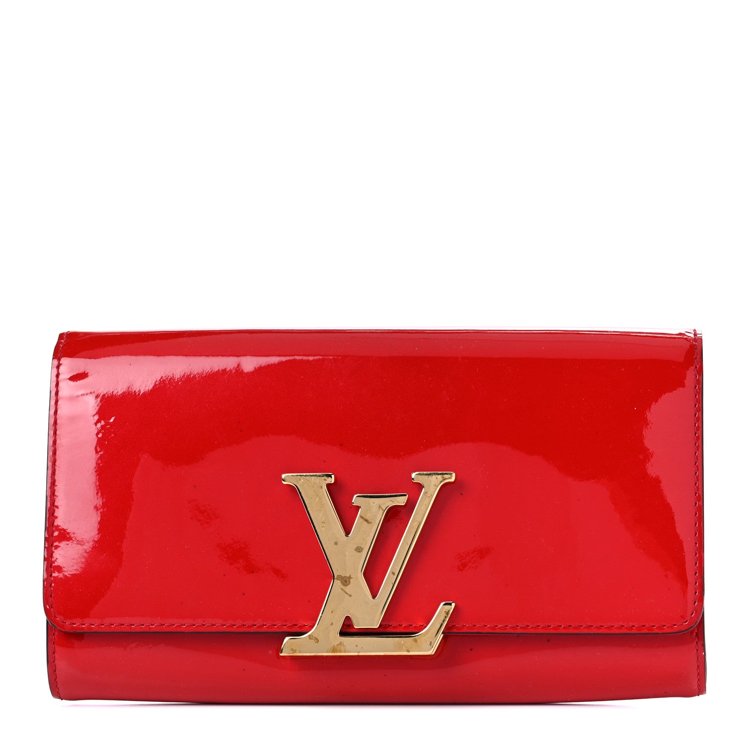 Louis Vuitton Patent Louise Clutch Cherry 1 of 21