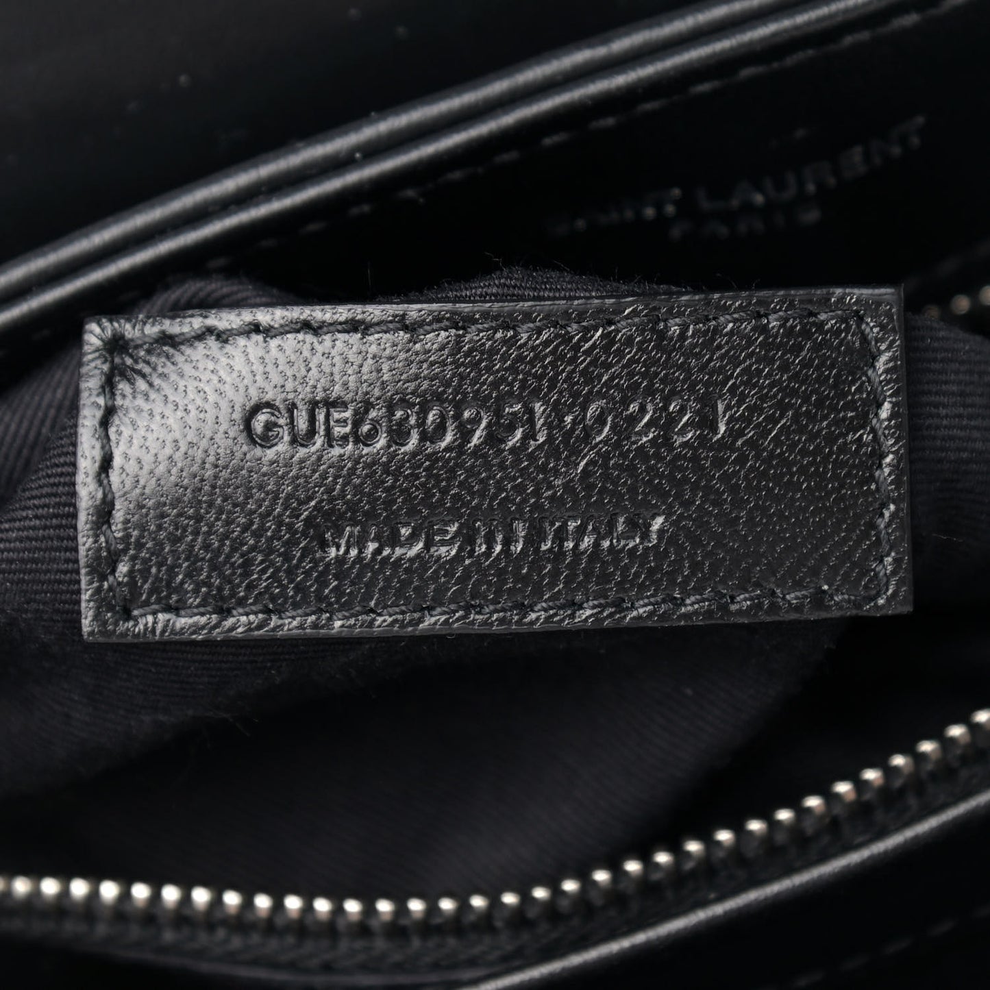 Calfskin Y Quilted Monogram Toy Loulou Crossbody Bag Black