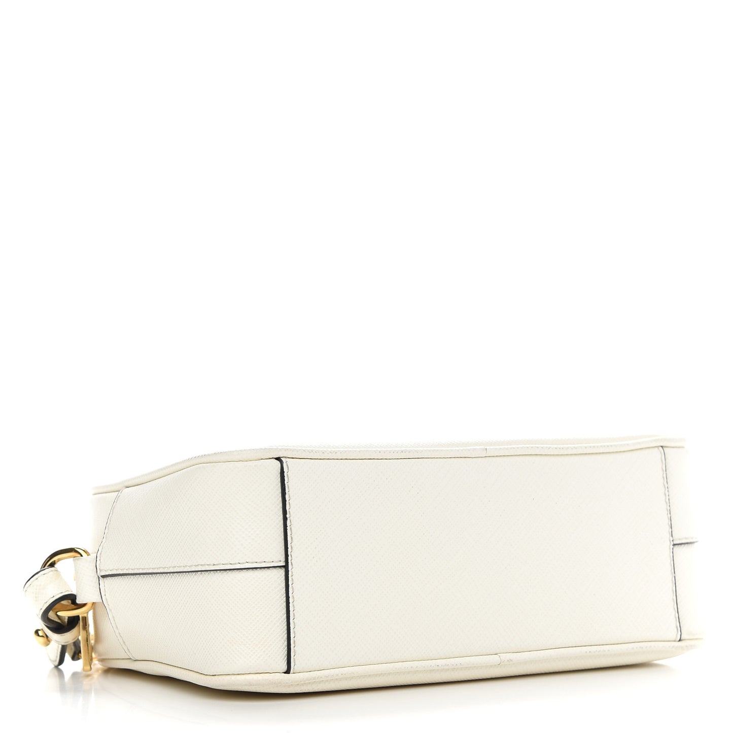 Saffiano Camera Crossbody White