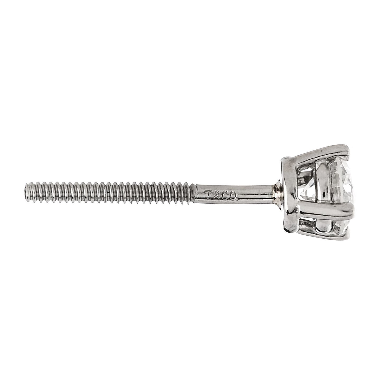 Platinum Diamond .34ctw Solitaire Earrings