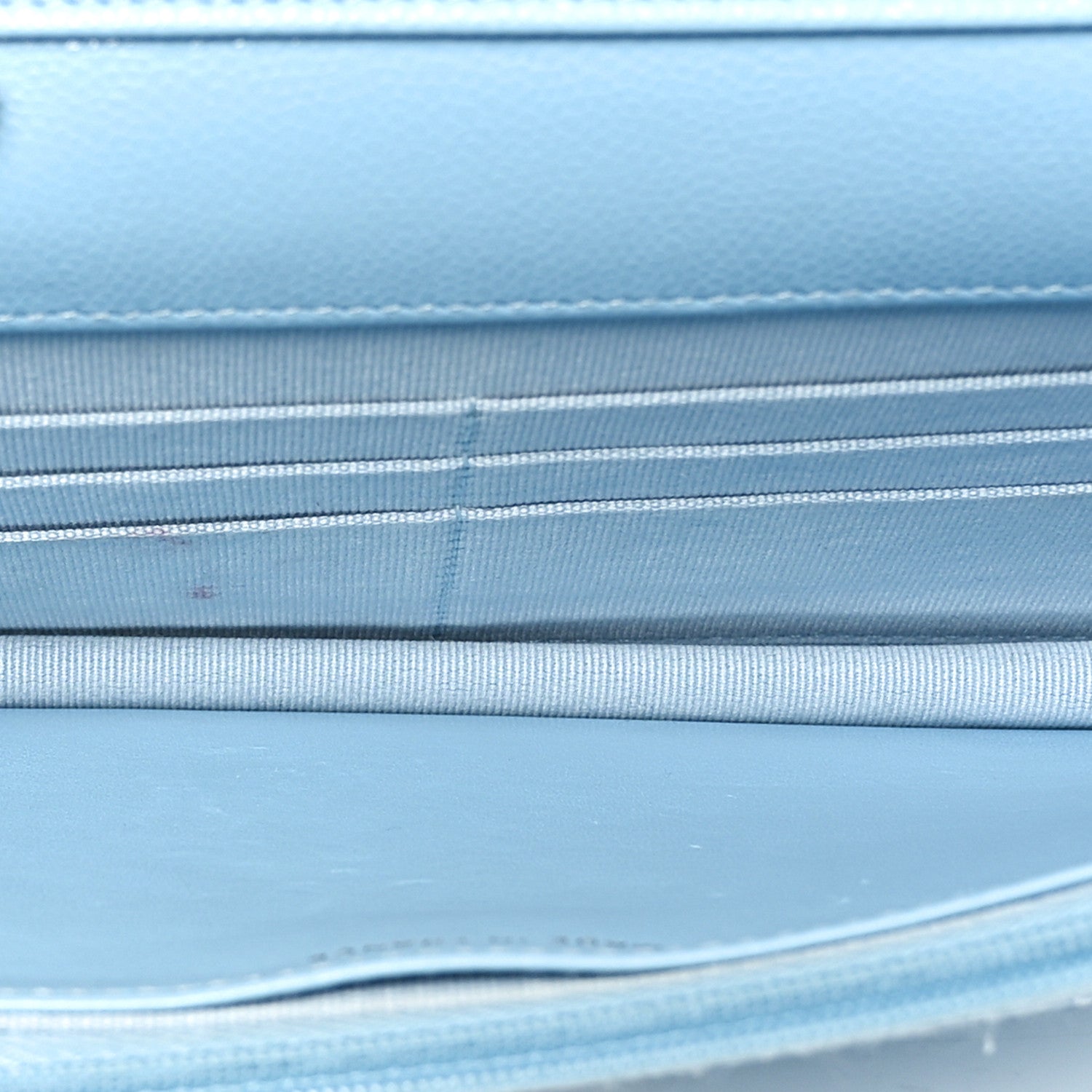Chanel Caviar Quilted Wallet on Chain WOC Light Blue 5 of 13