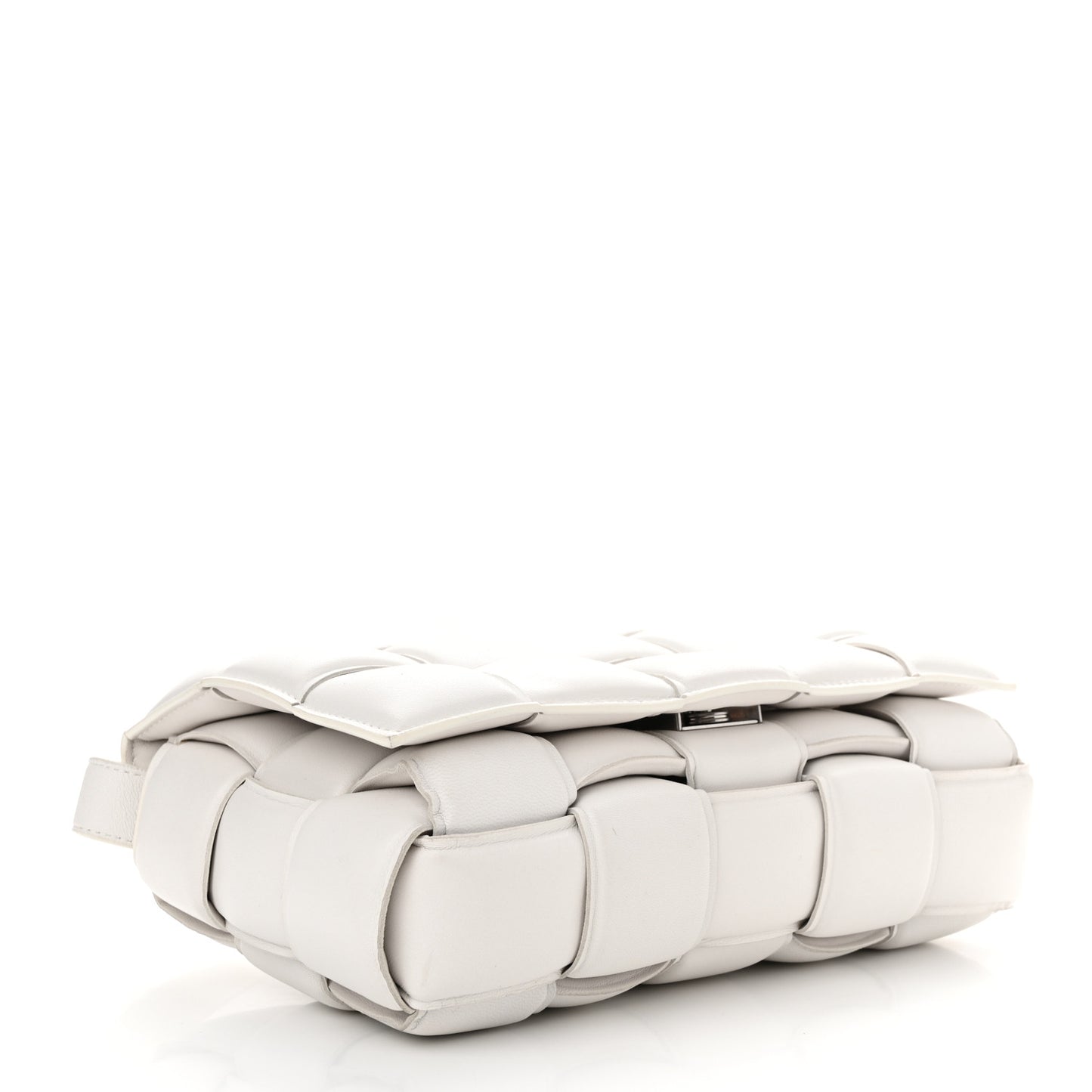 Nappa Maxi Intrecciato Padded Cassette Crossbody Bag Plaster