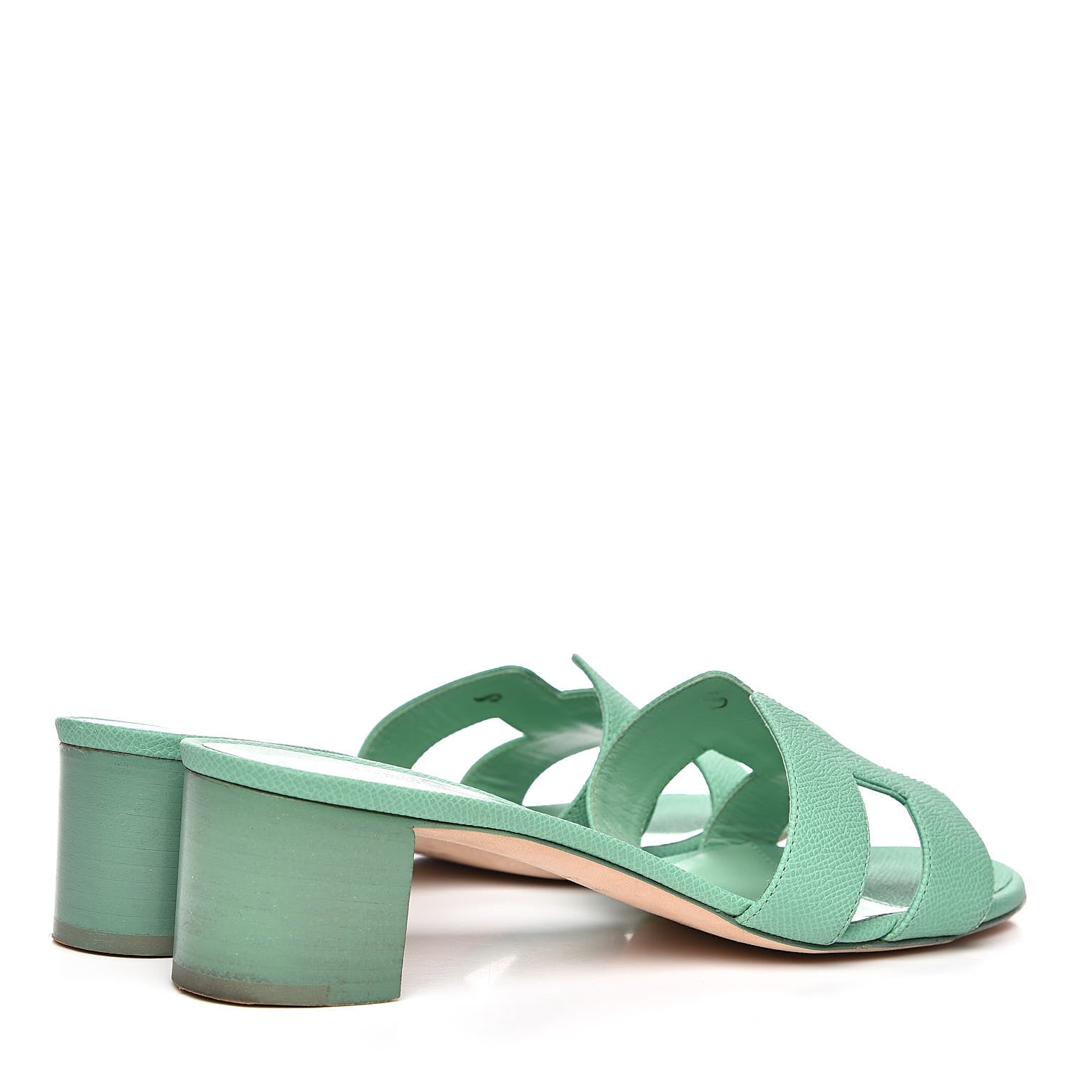 Hermes Epsom Oasis Sandals 40 Malachite 4 of 11