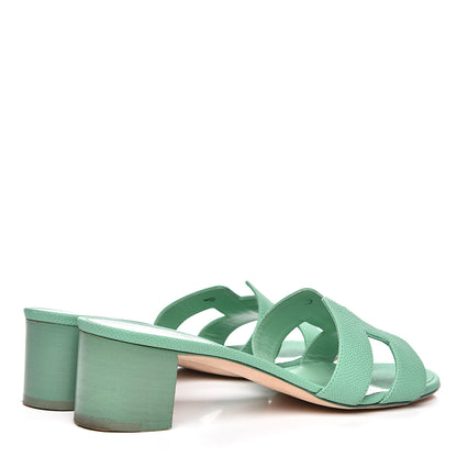 Hermes Epsom Oasis Sandals 40 Malachite 4 of 11