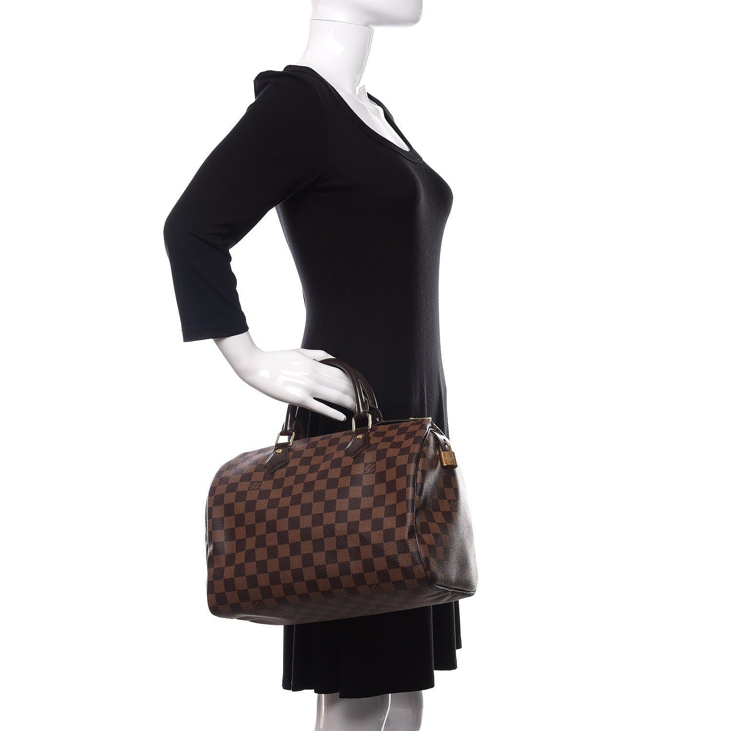 Louis Vuitton Damier Ebene Speedy 30 2 of 9