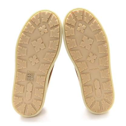 Prada Shearling Suede Scamosciato Delave Winter Mules 38.5 Cannella 6 of 9