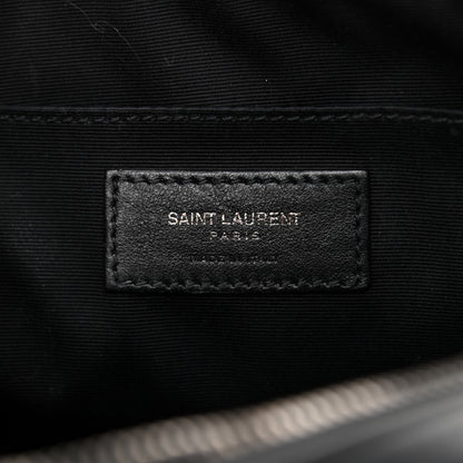 Saint Laurent Calfskin Matelasse Monogram Lou Camera Bag Black 6 of 9