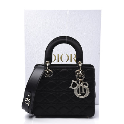 Christian Dior Satin Swarovski Crystal Cannage My ABC Lady Dior Black 10 of 10