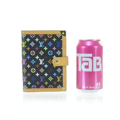 Louis Vuitton Monogram Multicolor Small Ring Agenda Cover Black 2 of 6