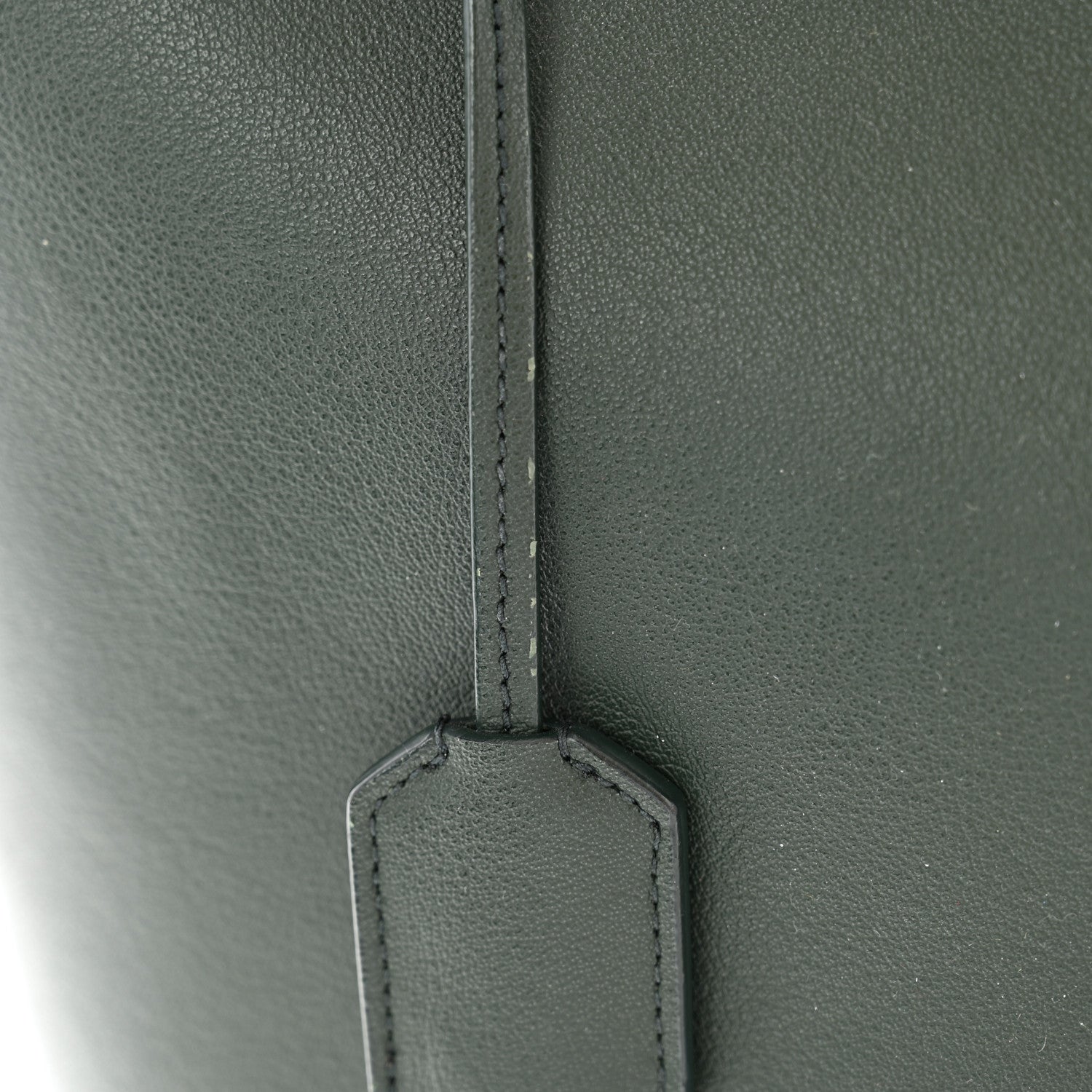 Saint Laurent Calfskin Toy Shopping Tote Vert Fonce 11 of 12