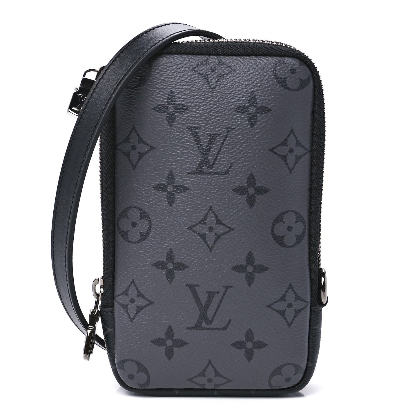 Monogram Eclipse Reverse Double Phone Pouch
