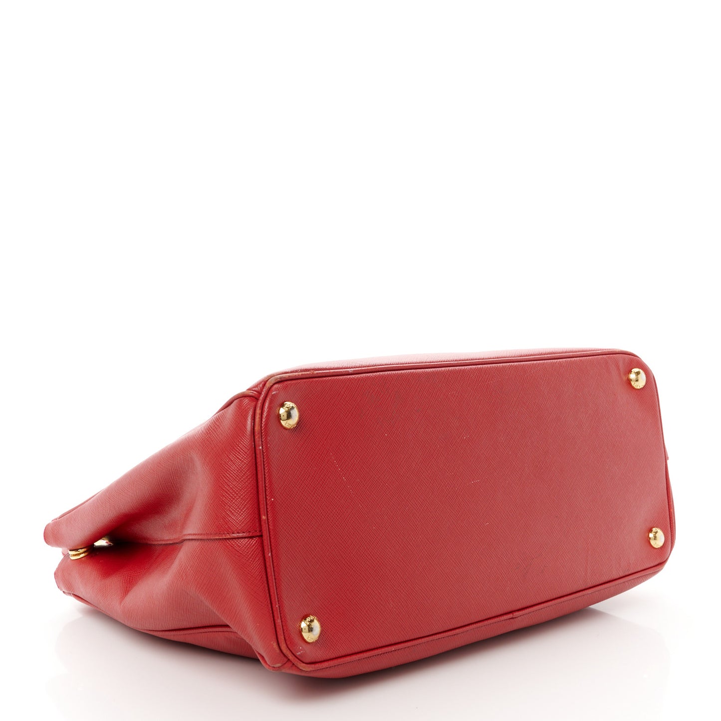 Saffiano Medium Galleria Double Zip Tote Fuoco