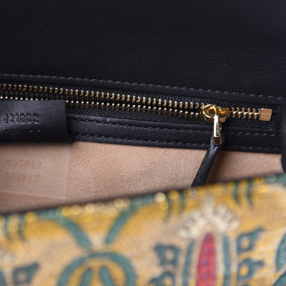 Gucci Iridescent Brocade Small Sylvie Shoulder Bag Gold 9 of 12