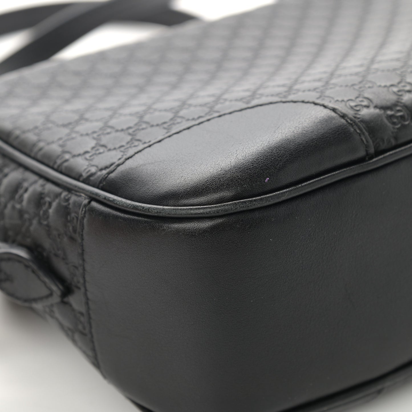 Microguccissima Mini Bree Messenger Bag Black