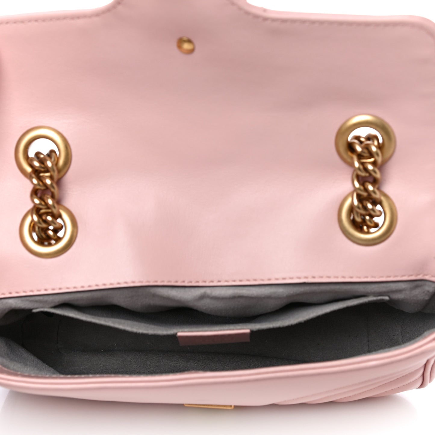 Calfskin Matelasse Mini GG Marmont Shoulder Bag Perfect Pink