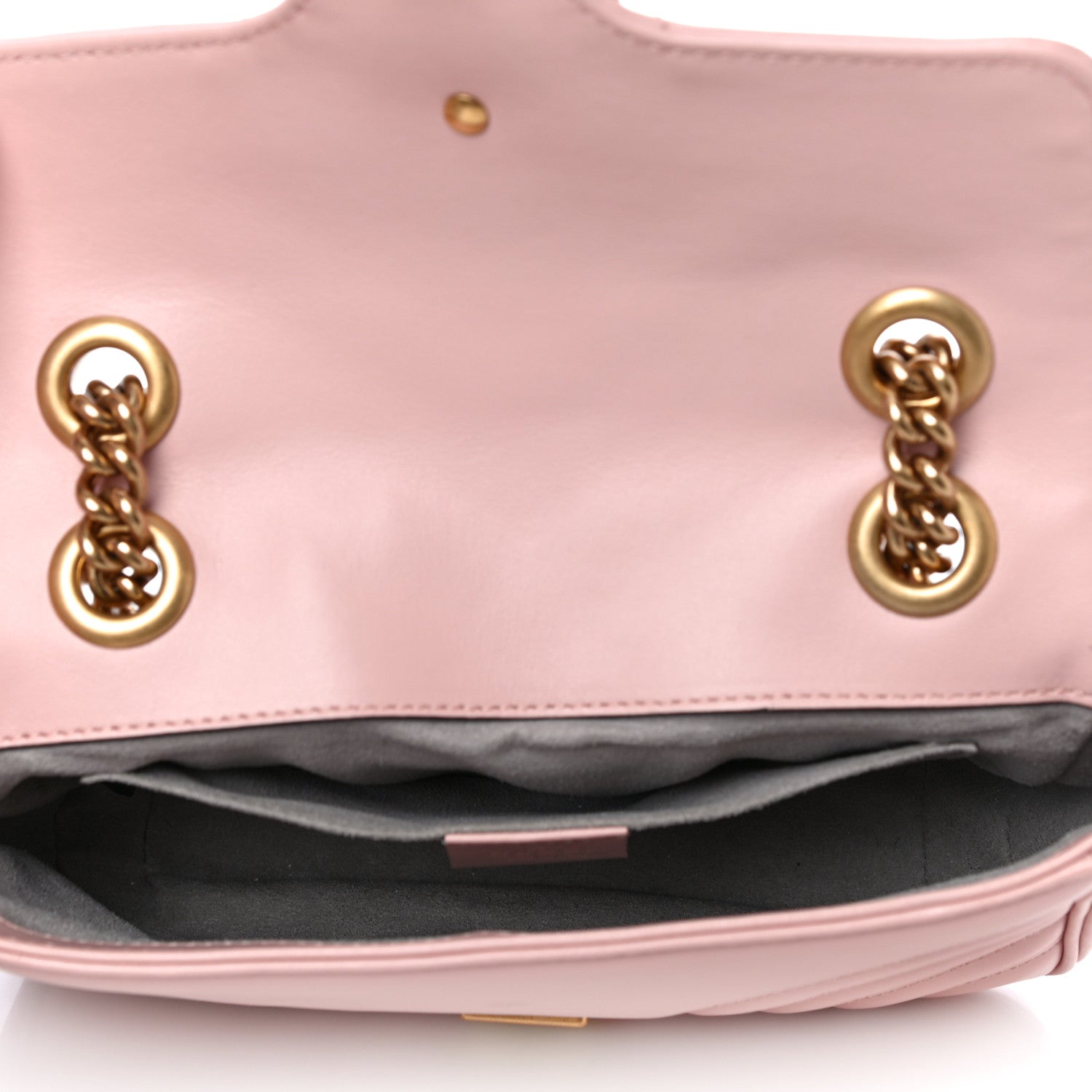 Gucci Calfskin Matelasse Mini GG Marmont Shoulder Bag Perfect Pink 5 of 13