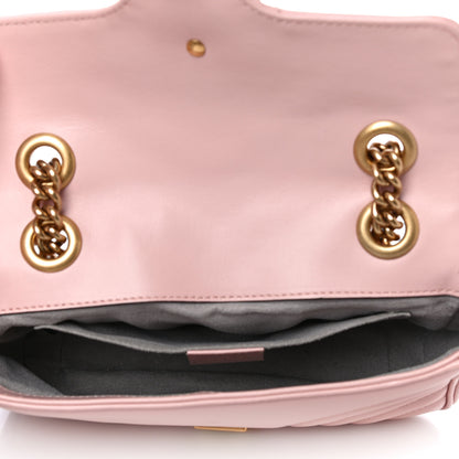Gucci Calfskin Matelasse Mini GG Marmont Shoulder Bag Perfect Pink 5 of 13