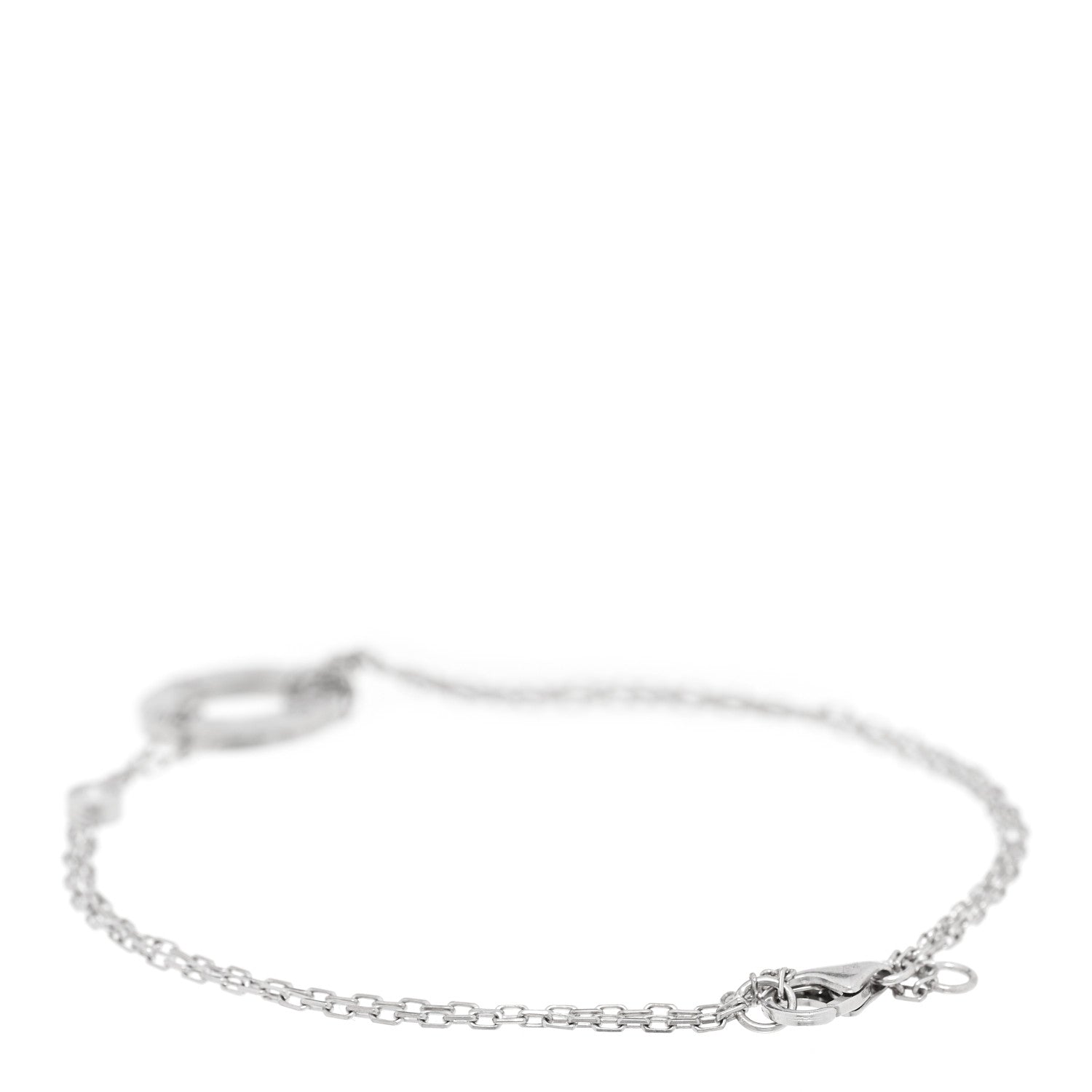 Cartier 18K White Gold Diamond LOVE Bracelet 2 of 4