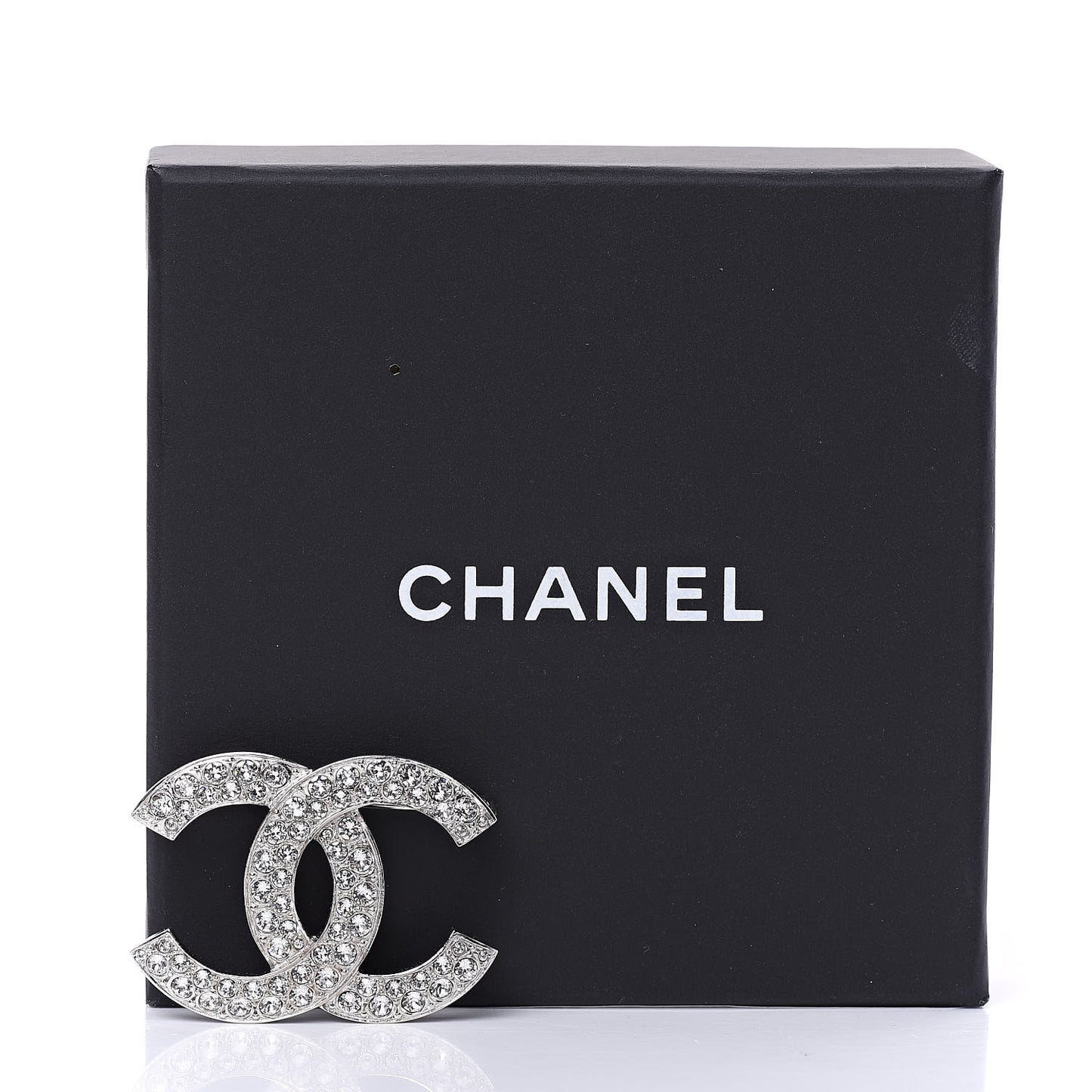 Crystal Palais Garnier CC Brooch Silver