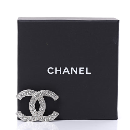 Chanel Crystal Palais Garnier CC Brooch Silver 5 of 5