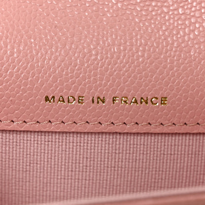 Chanel Caviar Quilted Flap Card Holder Wallet Light Pink 7 of 8