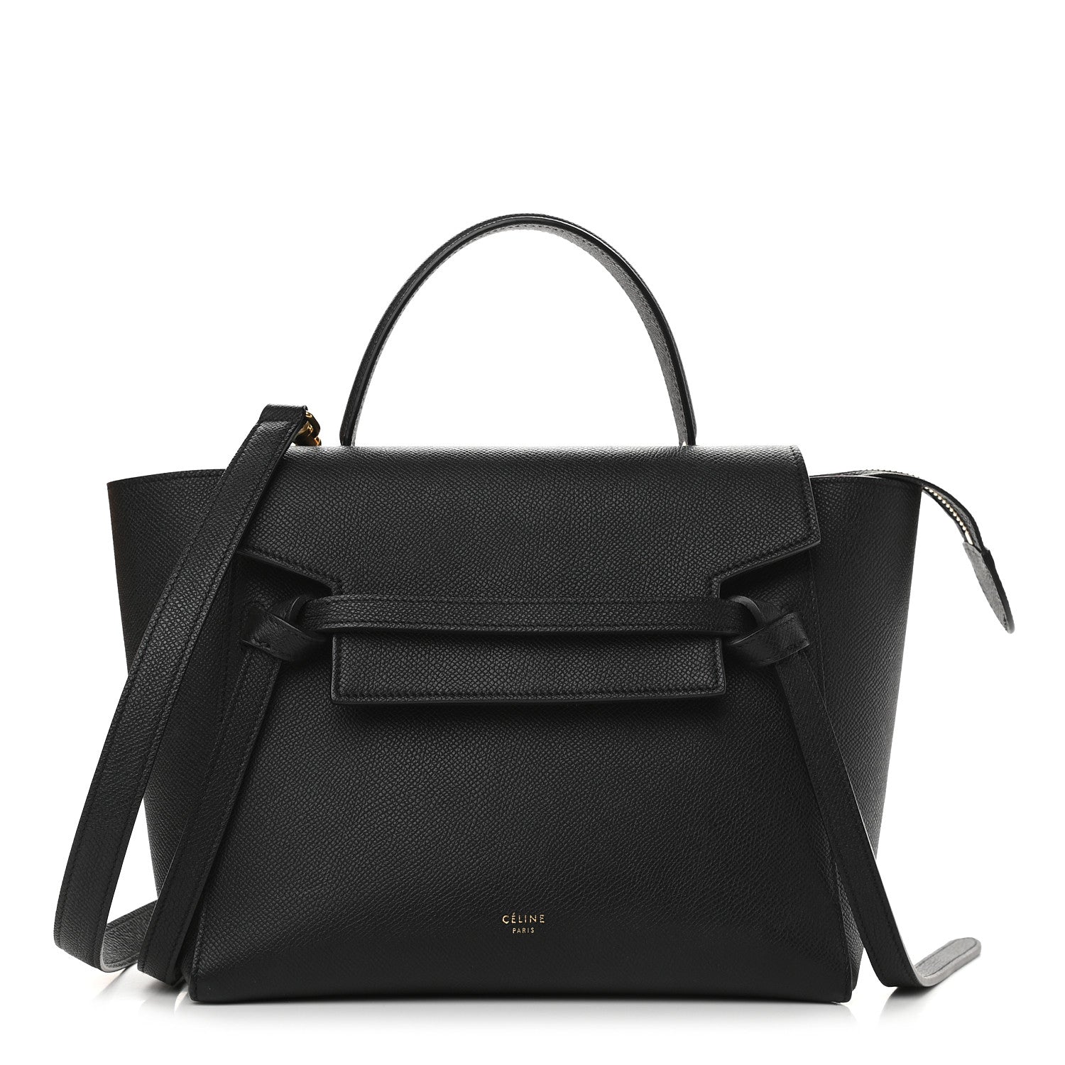 Celine Grained Calfskin Micro Belt Bag Black 1 of 8