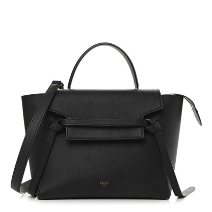 Celine Grained Calfskin Micro Belt Bag Black 1 of 8