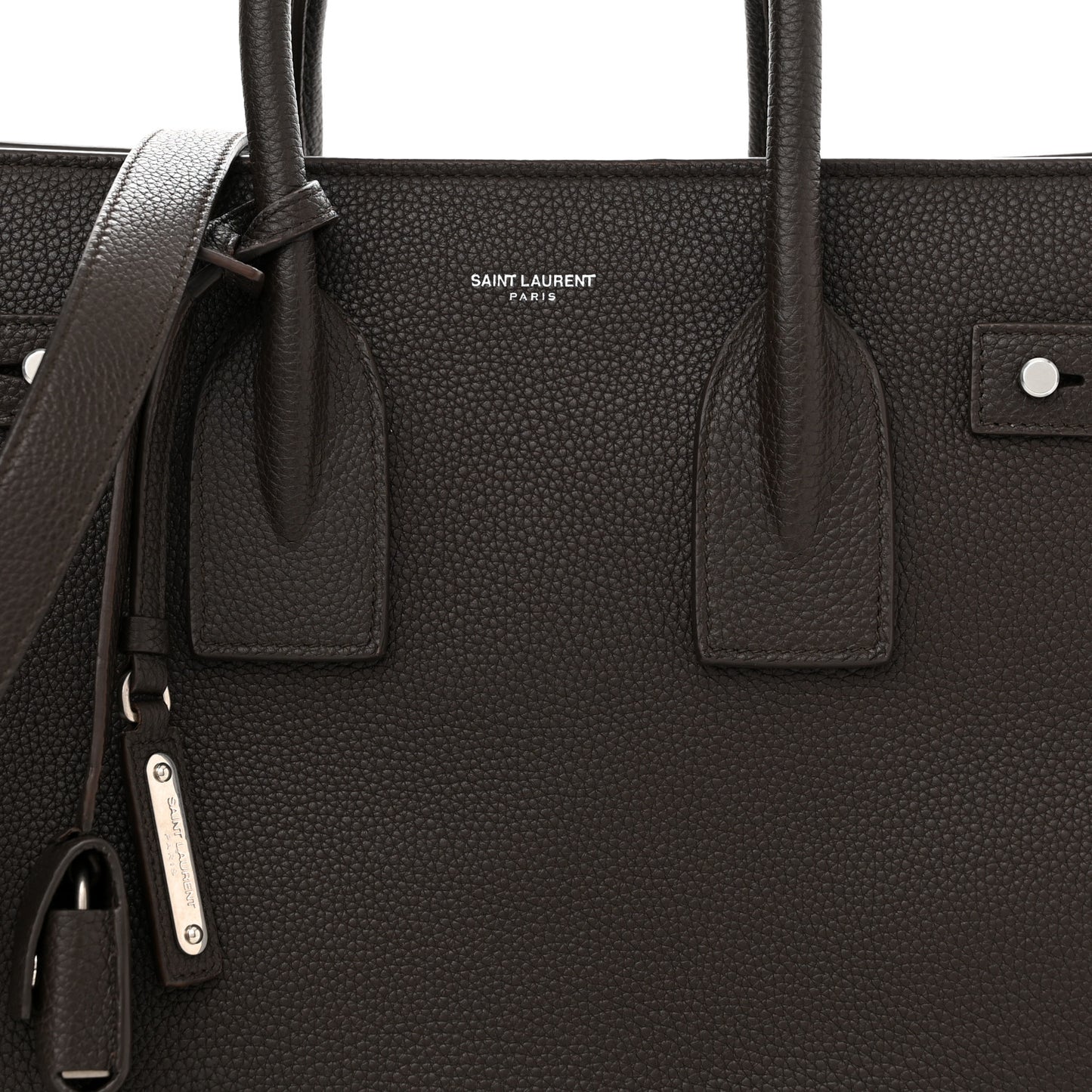 Grained Calfskin Small Supple Sac De Jour Wood
