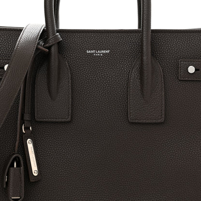 Saint Laurent Grained Calfskin Small Supple Sac De Jour Wood 8 of 12