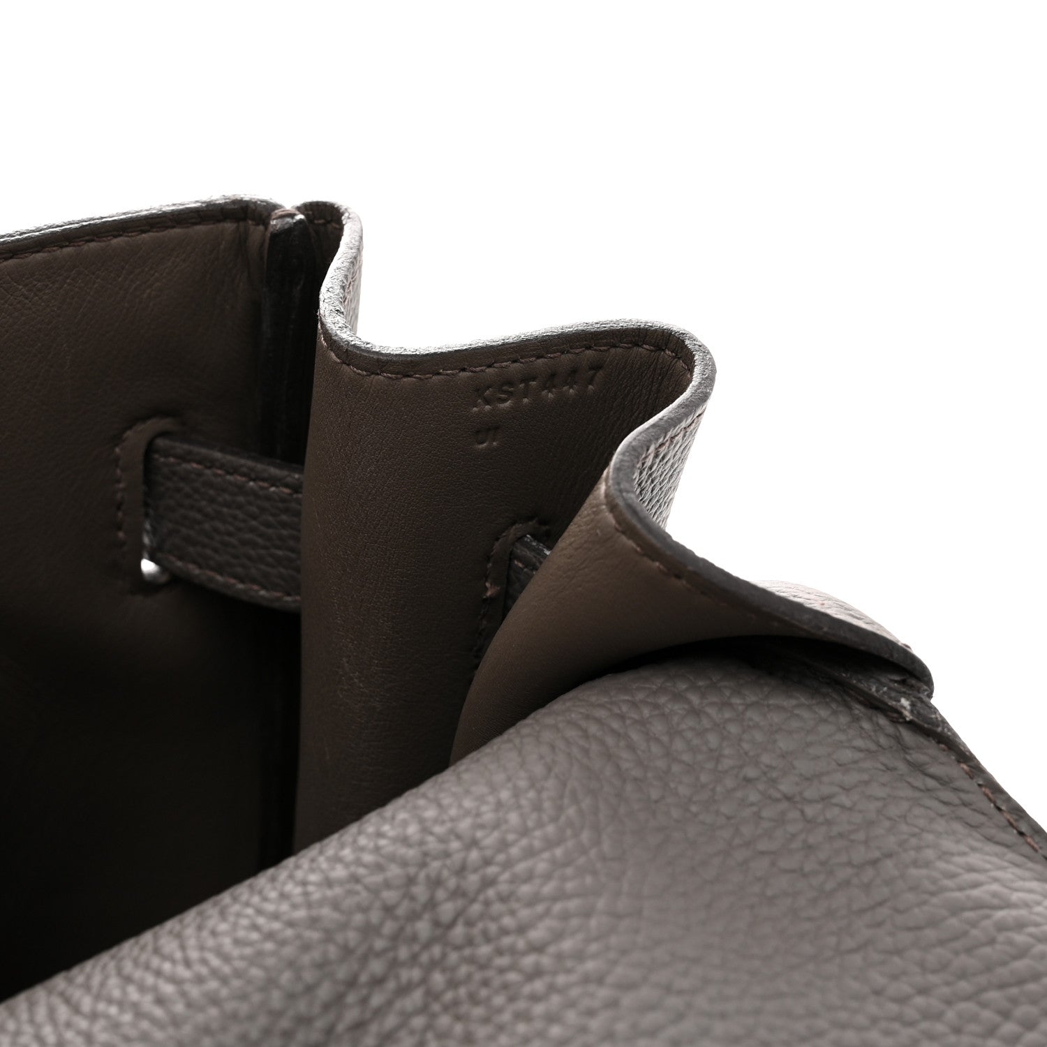 Hermes Togo Maxi Kelly Retourne 42 Etain 6 of 13