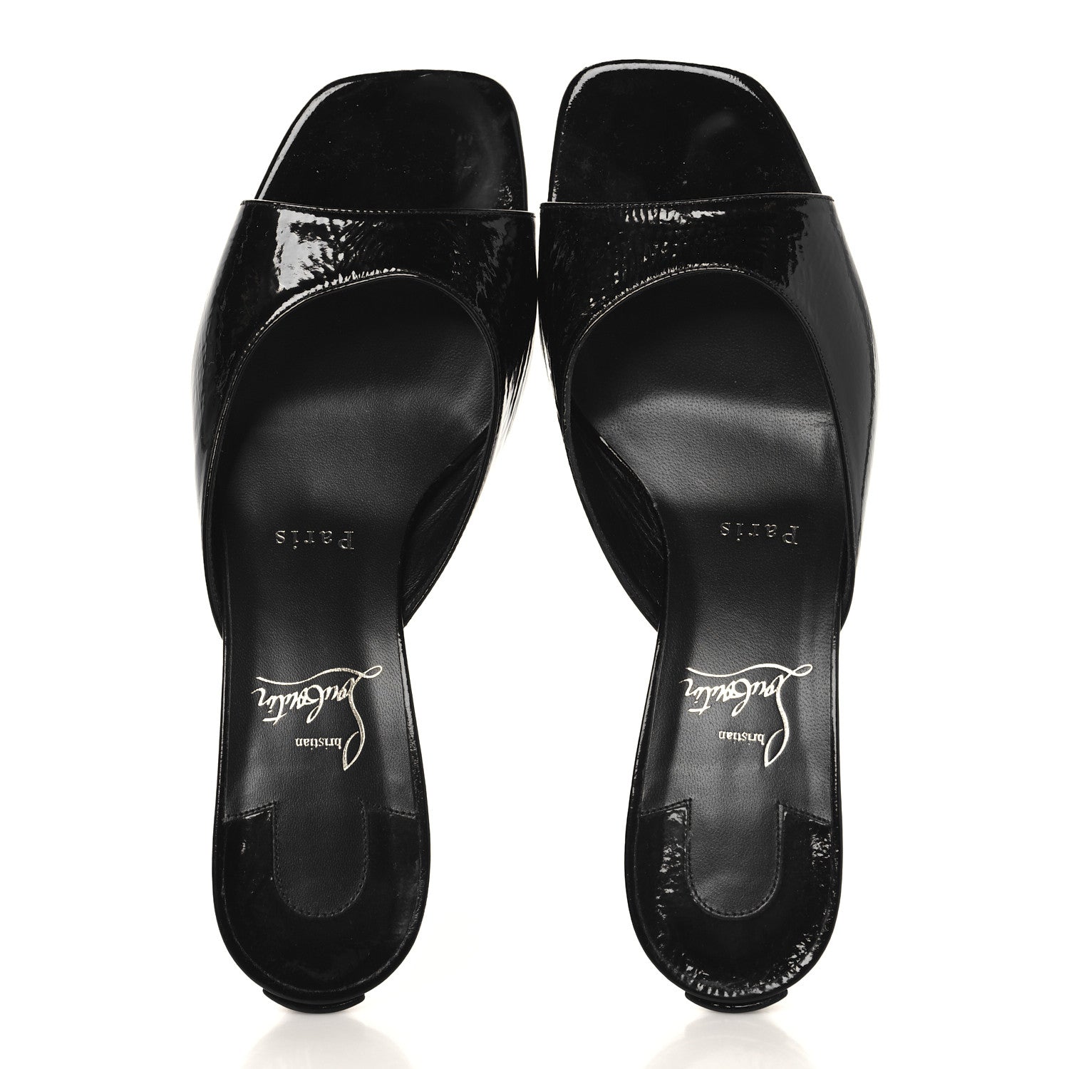 Christian Louboutin Patent Condora 55 Mules 38 Black 2 of 9