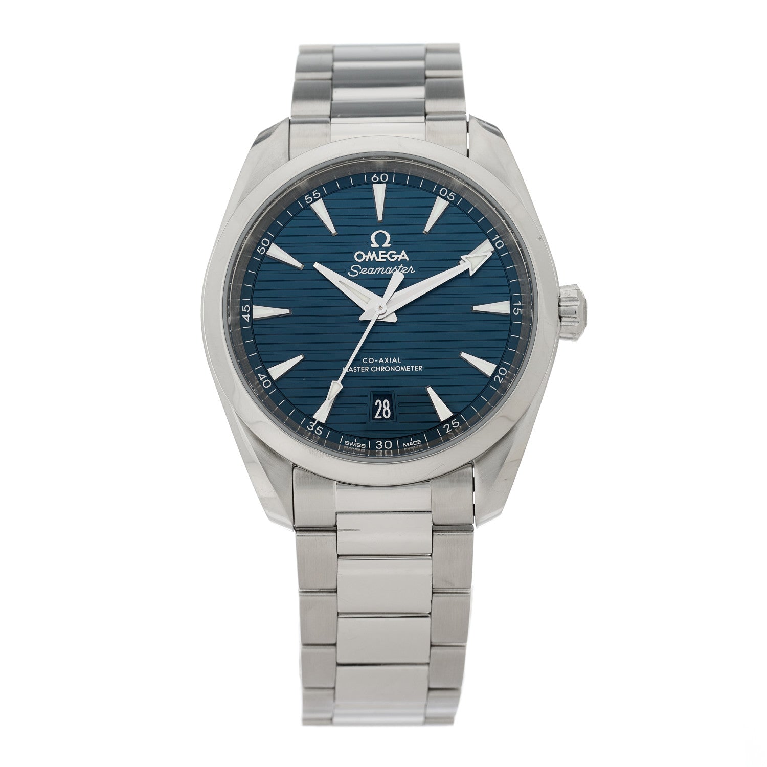 Omega Stainless Steel 38mm Seamaster Aqua Terra Master Co-Axial Chronometer Automatic Watch Blue 220.10.38.20.03.001 1 of 4