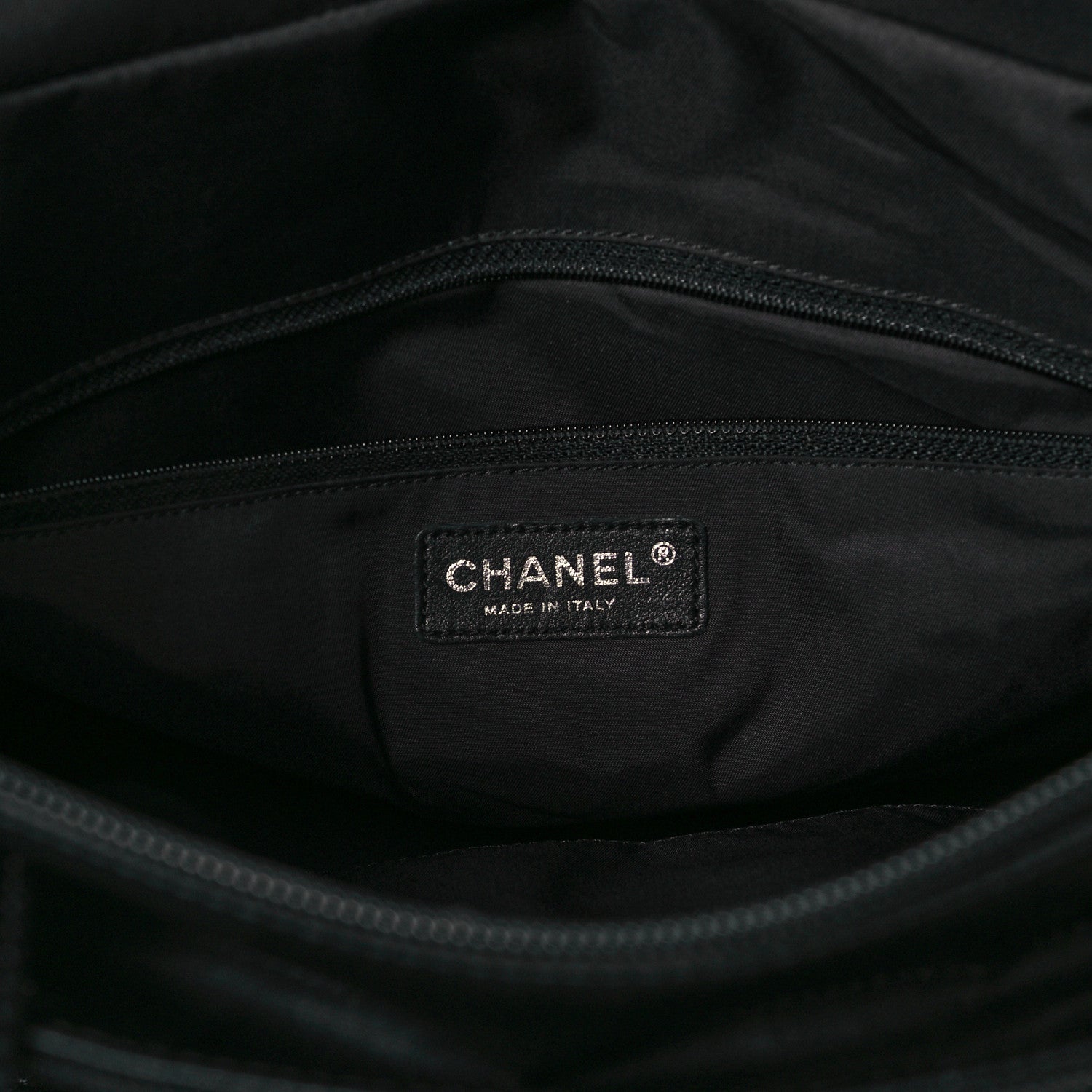 Chanel Coated Canvas Quilted Large Paris Biarritz Tote Black 6 of 10