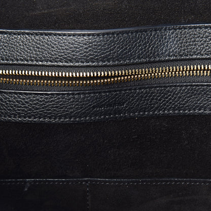 Celine Soft Grained Calfskin Small Belt Cabas Phantom Black 7 of 10