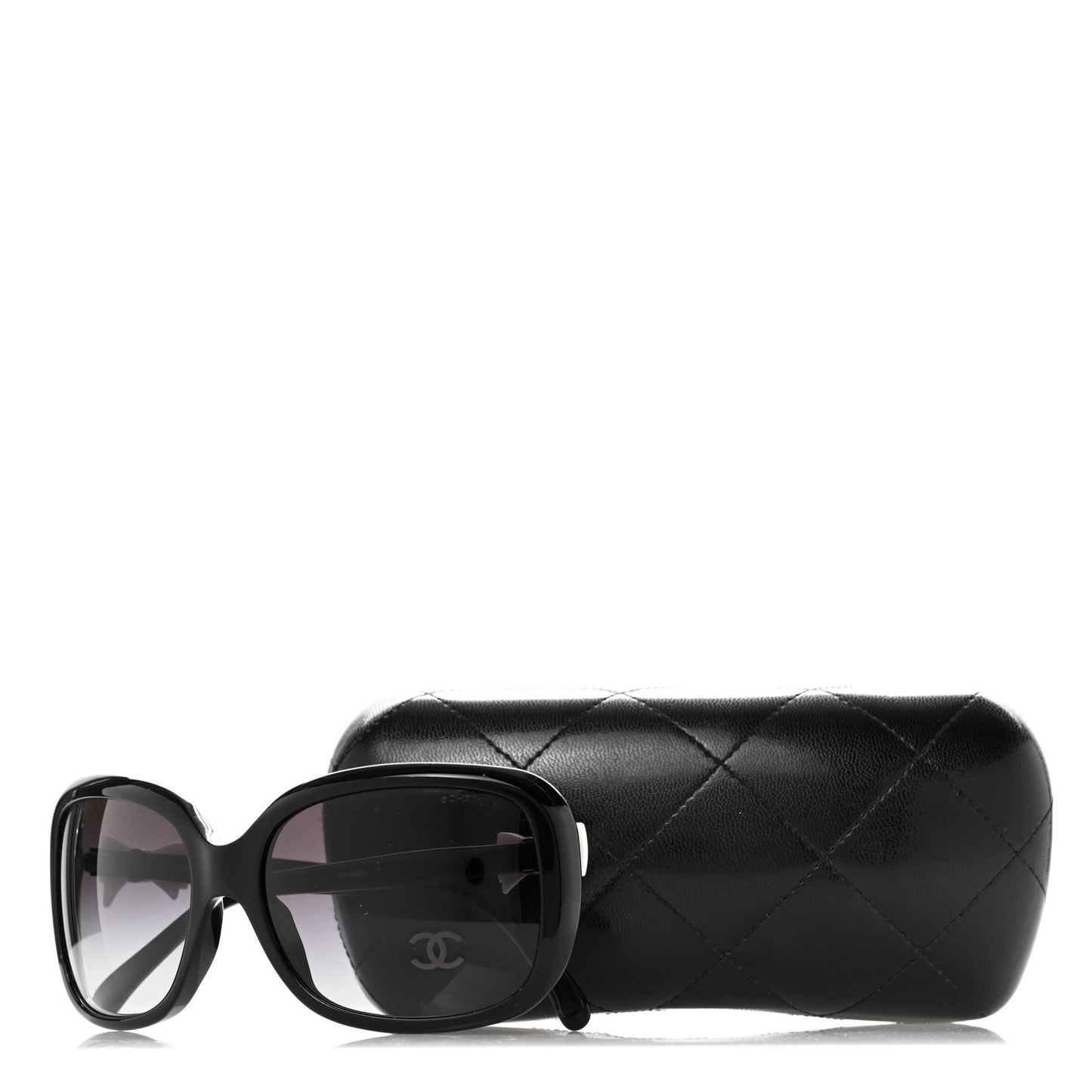 Acetate CC Bow Sunglasses 5171 Black White