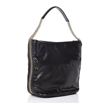 Stella McCartney Faux Python Bailey Boo Hobo Black 3 of 10